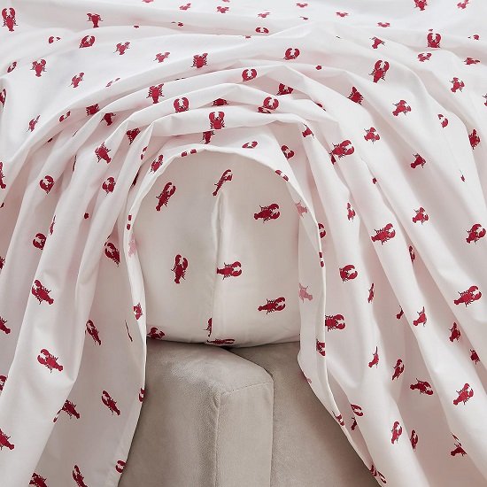 4-Piece Coastal Lightweight Microfiber Full Sheet Set. Wrinkle Resistant, Comfortable, Soft, All Season Bed Sheets.