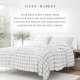 3 Piece Twin Bedding Set (Light Gray Plaid) - These super soft and cool sheets are perfect for your twin bed - Deep pockets fit 16" mattresses